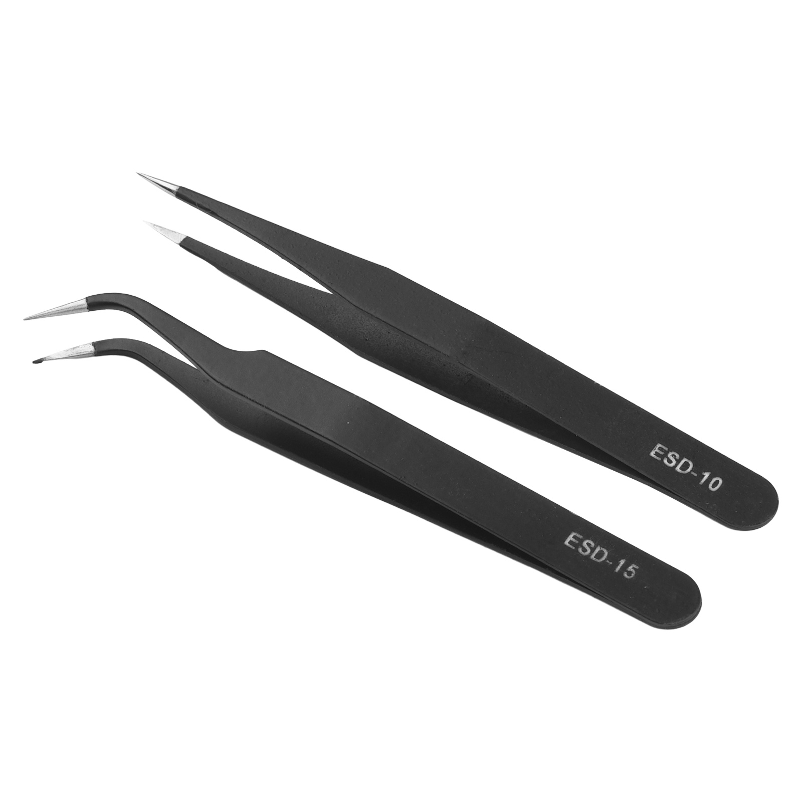 Hand Tools Maintenance Workshop - ESD Tweezers Stainless Steel Workshop 2pcs