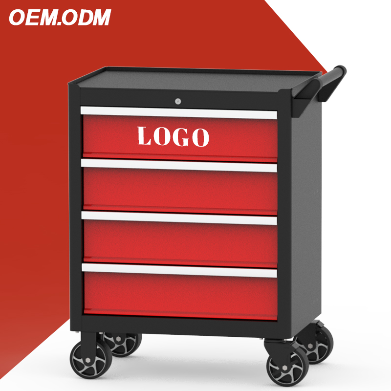 China OEM Wholesale 4 Drawer R - огляд і ціна Tools Trolley For Workshop