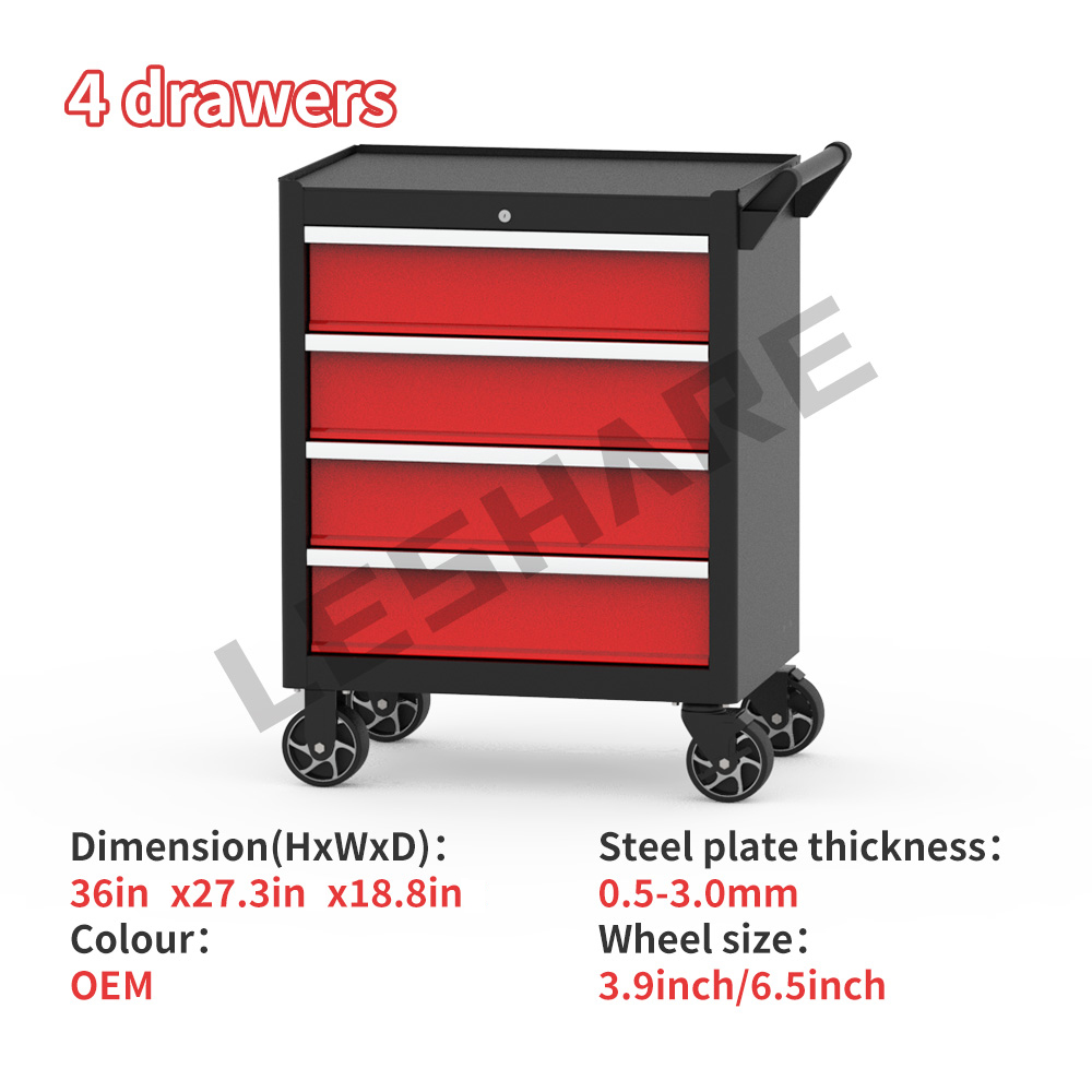 China OEM Wholesale 4 Drawer R - огляд і ціна Tools Trolley For Workshop