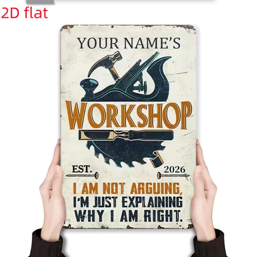 [2D Flat] 1pc Custom Name Work - огляд і ціна Workshop Tools Name