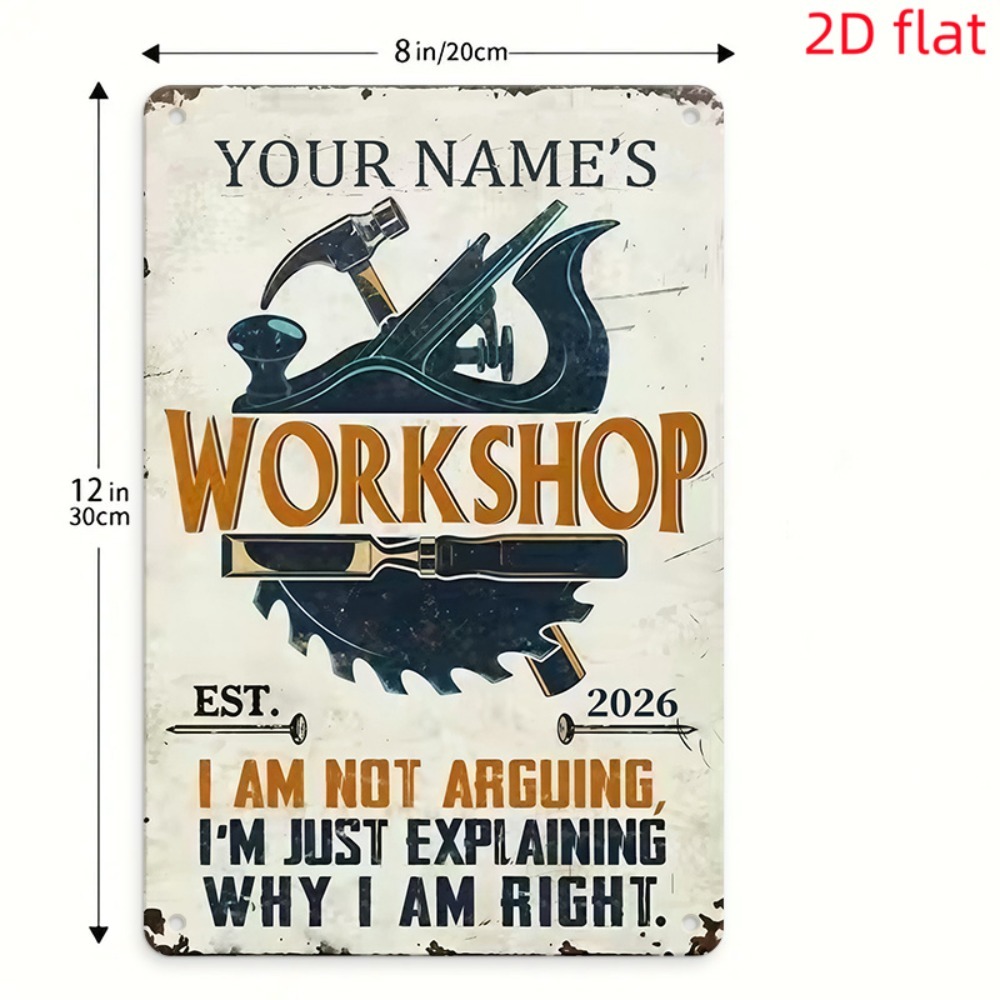 [2D Flat] 1pc Custom Name Work - огляд і ціна Workshop Tools Name
