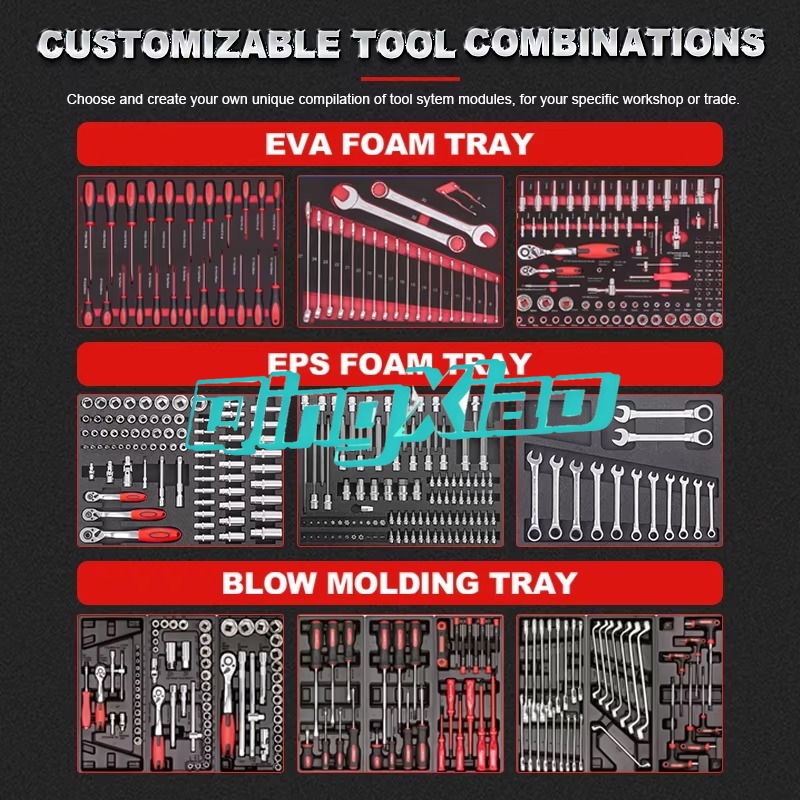 7 Drawers 250pcs Complete Tool - огляд і ціна Tools Trolley For Workshop