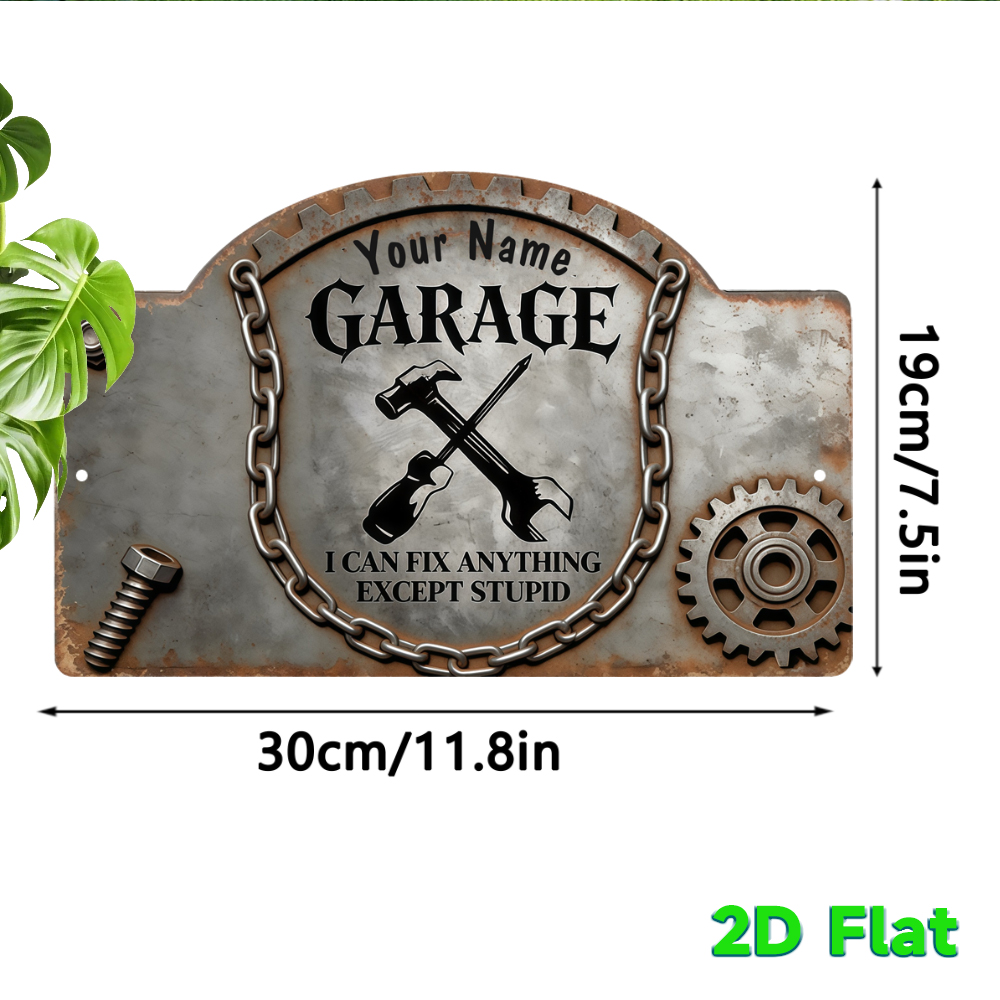 Custom Name Vintage Gear Garag - огляд і ціна Workshop Tools Name