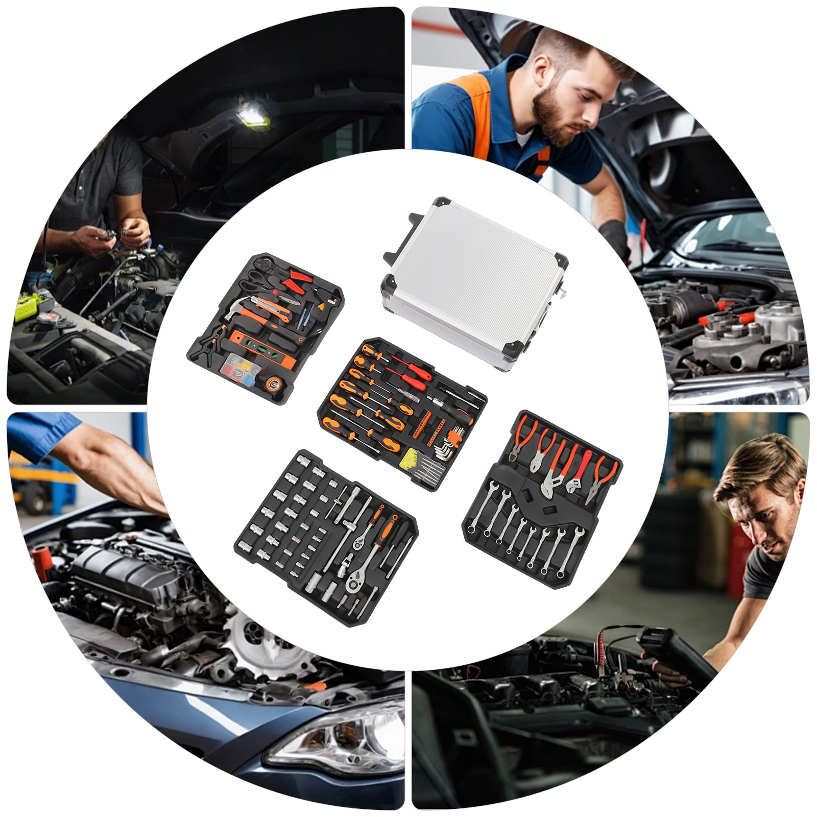 187PCS Carbon Steel Automotive - огляд і ціна Hand Tools Maintenance Workshop