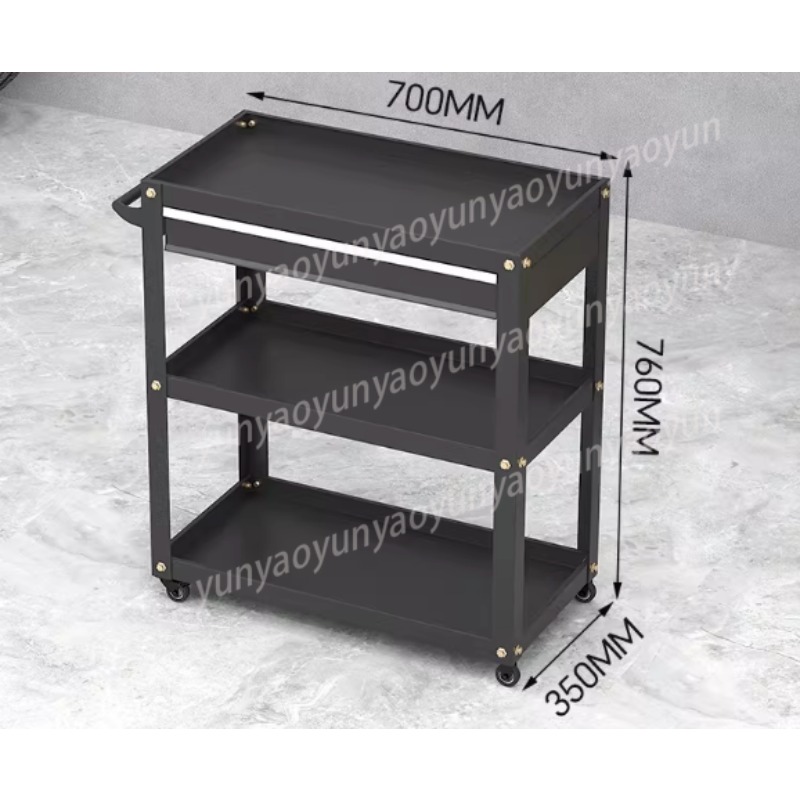 Heavy Duty 3 Tier Rolling Cart - огляд і ціна Tools Trolley For Workshop