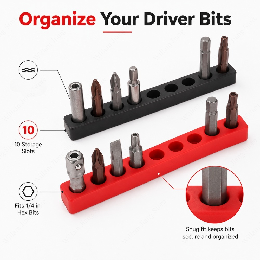 10 Position Bit Organizer Case - огляд і ціна Tools At Workshop