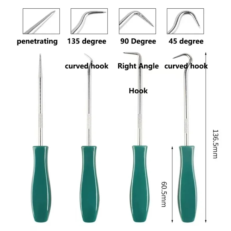 4Pcs 135mm Oil Seal Pick Hooks - огляд і ціна Car Workshop Tools And Equipment