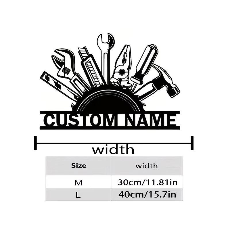 Custom Metal Tool Wall Art - P - огляд і ціна Workshop Tools Name